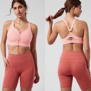 Athleta Advance Zip Front Bra NWT